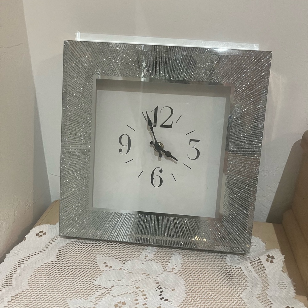 Glass modern clock